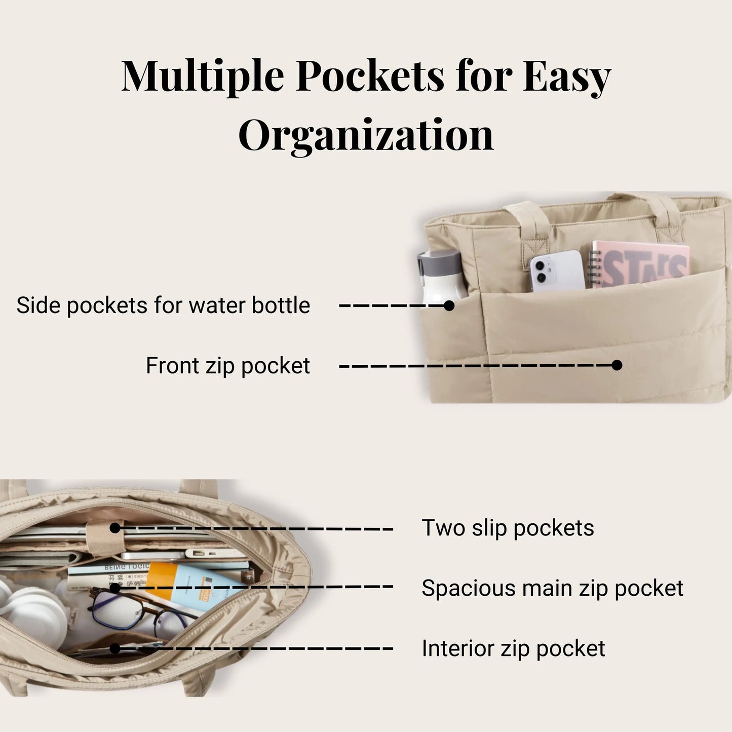 The Cloudy Puffy Tote Bag